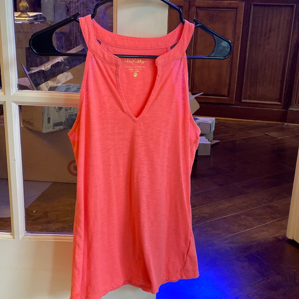 Lilly Pulitzer coral tank top, size XS